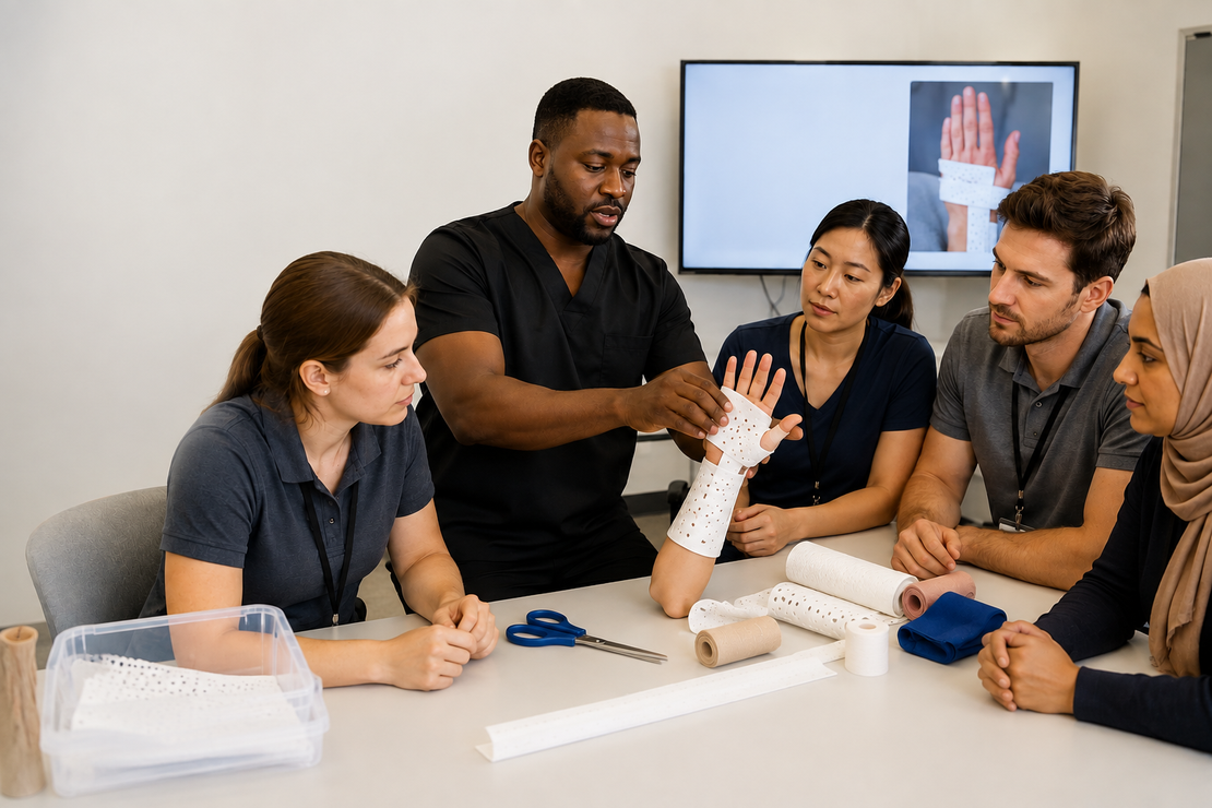 Group of therapists attending an in-service product training