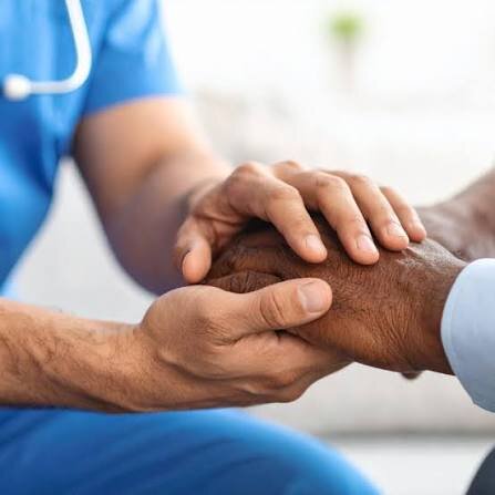 Patient using rehabilitation aids independently at home